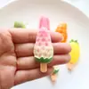 Sorvete de Frutas Simuladas Brinquedos de Comida Acessórios Criativos Feitos à Mão DIY Cola de Creme Resina Pequenos Acessórios Materiais
