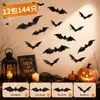 Pegatinas Decorativas de Murciélago Pequeño para Halloween Pegatinas de Araña para Pared Adornos Ambiente para Ventana de Bar Escenografía Accesorios para Fotos