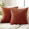 Cojín de sofá de estilo crema con borde cruzado, pequeño cojín de chenilla para respaldo de cama, almohada de chenilla suave