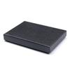 Caja rectangular para billetera al por mayor, disponible en stock, con cubierta de cielo y tierra negra, para joyería, collar, embalaje, llavero, caja de regalo