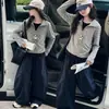 Sudadera de otoño transfronteriza para niñas, con media cremallera y cuello alto, modelo nuevo 2026, top a rayas de principios de otoño para niñas mayores