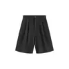 Maoqiaoyi Verão Novo Moda de Rua Tendência Marca Soltos Plissados Caimento Shorts Calças de Cinco Quartos Masculinas F525