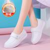 Zapatos Casuales Antideslizantes y Cómodos para Mujer, Zapatos de Enfermera, Zapatos Médicos, Zapatos de Trabajo, Versátiles para el Uso Diario en Color Blanco, No Cansan después de Estar de Pie por Mucho Tiempo