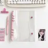 Álbum de Fotos Transparente A5 com Furos, Colorido, PVC, Duas Fivelas para Fãs, Porta-Cartão de Foto de Ídolo 3 polegadas, Álbum de Armazenamento de Folhas Soltas