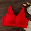 Sujetador de talla grande de verano ligero con agujeros y copa transpirable para mujer, ropa interior con fruncido, antiluz, de tubo, sin aros y con encaje