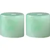 Venta directa de fábrica de cuentas cilíndricas de jadeíta birmana, cuentas tubulares de color verde claro tipo hielo y cera, accesorios para joyería al por mayor