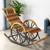 Sillón mecedor reclinable silla para persona perezosa siesta sala de estar balcón reclinable persona perezosa puede reclinarse puede dormir silla de ocio silla mecedora para ancianos