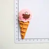 Nuevos Accesorios de Resina de Helado DIY Pegamento de Crema Funda para Teléfono Móvil Imán para Refrigerador Llavero Colgante Material
