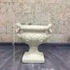 Casamento Coluna Romana Dourada Vaso de Flores Prateleira Guia de Estrada Listrado Europeu Troféu Fibra de Vidro Adereços de Casamento