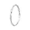 Pulsera de Plata Pura 9999 para Mujer, Anillo de Möbius, Regalo de Buena Suerte para Tu Amante