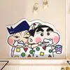 Tapete de chão absorvente para banheiro Crayon Shin-chan, tapete de pé antiderrapante de secagem rápida, tapete de banho de terra de diatomáceas