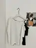 Nova Coleção Primavera/Verão 2025 Estilo Coreano Ins Simples Renda Puro Desejo Versátil Top Camisola Babados Camiseta