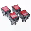 Interruptor de alimentación tipo barco original importado RF-1004 Taiwán Rongfeng con luz roja, cuatro patas y dos velocidades 16A250V
