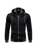 Sudadera Cruzada de Comercio Exterior para Hombre 2024 Moda Casual de Dos Piezas Ajustada Sudadera con Capucha de Bloques de Color Nuevo Estilo para Hombre