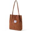 Bolsa Tote de Terciopelo Bolso de Hombro Casual para Dama Bolso Tote de Viaje Bolsa de Compras Plegable Bolsa de Lectura para Estudiante