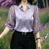 Colección Primavera 2026: Camisa China Retro Elegante con Patrón Jacquard de Estilo Chino, Top Holgado Versátil Adelgazante para Verano