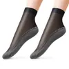 Calcetines de verano finos para mujer hasta la pantorrilla, color piel, suela de algodón para todas las estaciones, antideslizantes, antienganches, medias finas para mujer, duraderos