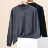 Suéter de Lana 100% Jacquard Hengyuanxiang para Hombre 2025 Otoño e Invierno Nuevo Suéter de Cuello Redondo Camiseta Interior para Hombre