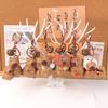 En stock, bonito llavero con colgante de mano de kapibala, adorno de muñeca de coche de dibujos animados, llavero colgante.