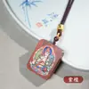 Sândalo verde maré nacional pintado paz e paz cartão Tara Bodhisattva colar de amantes pingente de brincar pingente presente