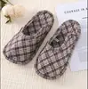 2026 Zapatos para Gatear Pantuflas de Suela Suave Tela de Algodón para Mujer Suela Fina Interior Exterior Todo Algodón Punta Cerrada Pantuflas de Algodón para Interiores Hogar Hombres