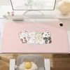 Mouse pad aquecido com tema de desenho animado, perfeito para o inverno, projetado para mulheres que trabalham em escritório, mantém as mãos aquecidas enquanto trabalham na mesa do computador, e é um tapete de mesa aquecido de tamanho grande para o escritório