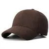 Gorra de béisbol de pana con forro polar para otoño e invierno, gorra de pico estilo coreano, sombrero casual para exteriores para hombres y mujeres, transfronterizo