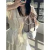 Elegantes Zapatos con Cordones Bordados para Mujer, Adecuados para Usar Afuera, Tendencia 2026 Zapatos Mary Jane Estilo Chino Nuevo Hanfu con Tacones Gruesos