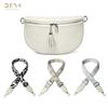 Bolso de mujer de cuero transfronterizo DENK, venta al por mayor, 2025, nuevo bolso de mensajero de nicho de moda, bolso de pecho de cuero de capa superior