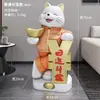 Decoración de Entrada Gato de la Suerte Regalo para Amigos, Regalo de Inauguración, Adorno para Generar Dinero para Recepción de Empresa, Decoración Gato de la Fortuna