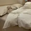 Juego Puro de Algodón de Cuatro Piezas, Sábana de Cama 100% Algodón Modelo Nuevo 2026, Funda de Edredón, Ropa de Cama, Sábana Ajustable para Dormitorio, Juego de Tres Piezas, Grado para Dormir Desnudo