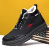 Invierno Nuevo Zapatos de Algodón de Caña Alta con Forro Polar para Hombre Cálido Estilo Coreano Moda Zapatos Casuales Deportes al Aire Libre Zapatos de Hombre con Forro Polar