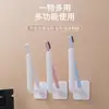 Gancho de plástico sin perforaciones en forma de L para puerta, ropa, cocina, adhesivo fuerte, sin costuras, multifuncional.