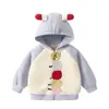 Kaka Panda Abrigo de Invierno para Niñas Chaqueta de Forro Polar y Algodón para Niños Top de Invierno para Niños Ropa de Bebé Ropa para Niños Pequeños