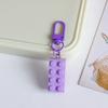 Blocos de construção coloridos Pequena Porta Cadeia Chaveiro Pingente Estudante Telefone Móvel Bolsa Acessórios Decorativos Simples Enfeites Pendurados Presente para Namorada