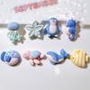 Animal Marino Creativo Pingüino Pez Globo DIY Pegamento de Crema Pasador Funda para Teléfono Celular Hebilla para Zapatos con Agujero Material para Vehículo Eléctrico