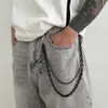 Estilo Callejero Europeo y Americano Cadena de Pantalón Cadena de Cintura de Cadena Negra de Gama Alta Hip-Hop de Moda para Hombre Cadena Colgante para Hombre Transfronteriza