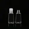 Venta Directa de Fábrica Botella Trapezoidal de 30 ml Gel Desinfectante para Manos Botella de Perfume Aceite Esencial Empaque de Viaje Mascota Transparente Tapa Flip