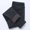 Pantalones de Algodón Cálido para Mujer Otoño e Invierno Jeans de Cintura Alta para Mujer Pantalones de Terciopelo Elásticos Abrigados Engrosados Ajustados Adelgazantes de Moda