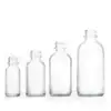 Botella de Vidrio Transparente Boston de 30 ml Botella Gotero de 60 ml para Aceite Esencial Botella Vacía de Vidrio Boston para Aceite Esencial de 4 oz 120 ml