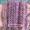 Suministro directo de fábrica cuentas redondas de ágata corazón de azúcar cuentas sueltas diy para abalorios variedad de accesorios para pulseras collares venta al por mayor