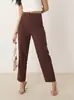 2026 Transfronterizos Europeos y Americanos Amazon Elegantes de Cintura Alta Versátiles Rectos para Viajar Casual Pantalones