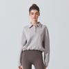 Nova Blusa de Moletom Esportiva Casual de Inverno Camisa Retrô Gola Polo Fitness Passeio Corrida Yoga Pilates Blusa para Mulheres