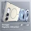 Adequado para capa de celular dobrável Apple iPhone Duo, duas cores, com carregamento sem fio magnético MagSafe e cobertura total ao redor do eixo central