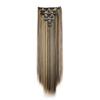 Extensões de Cabelo para Peruca de Sete Peças Transfronteiriças Cabelo Longo Liso Perucas Europeias e Americanas Cabelo Feminino Cortinas de Cabelo com Presilha de 16 Cartas em Estoque