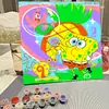 Pintura acrílica dibujos animados infantiles hecho a mano diy pintura al óleo digital pintura al óleo al por mayor verano graffiti decoración para colorear pintura para colgar