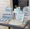 Nuevo Estante Blanco para Mesa de Postres Madera Acrílico Blanco Soporte de Exhibición para Mesa de Postres Decoración de Mesa