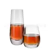 Copo de vidro transparente com fundo grosso e muito estiloso, xícara de café com leite simples estilo ins, copo para chá de frutas, copo de coquetel, copo de água