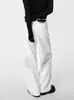 Jeans de Perna Larga Versátil Plissado Tridimensional Arranhado com Bigodes de Alta Qualidade Americano para Homens Marca de Moda de Hong Kong Calças Retas