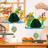Decoraciones Creativas para el Festival del Bote del Dragón: Colgantes de Panal 3D DIY, Colgantes de Barco Dragón, Adornos Colgantes para Atmósfera Festiva de Supermercado, Tarjetas
